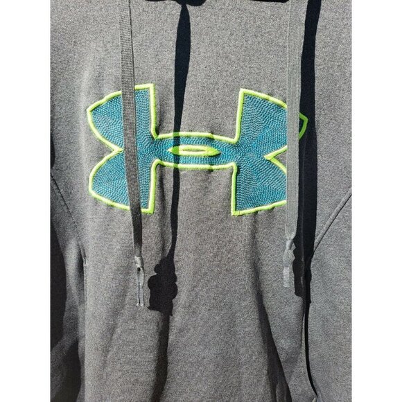 UNDER ARMOUR Hoodie Sweatshirt Medium Gray Athleisure Casual - Picture 4 of 8